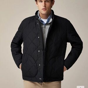 J.Crew Sussex Quilted Jacket. Black size Medium.